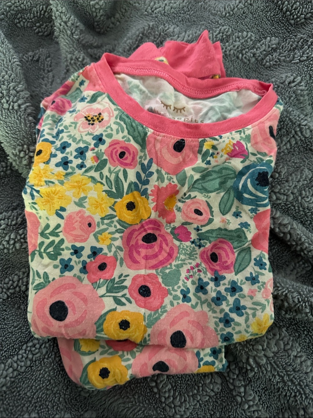 Little Sleepies Pink Floral Two-Piece Pajama Set